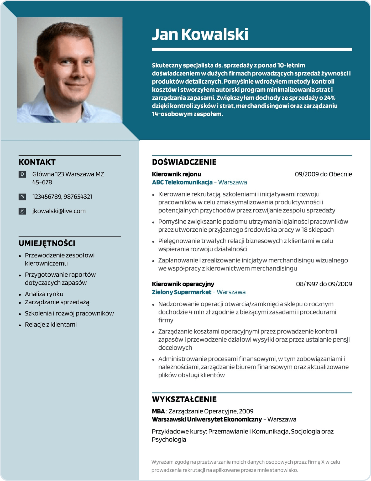 Curriculum vitae szablony 07 image