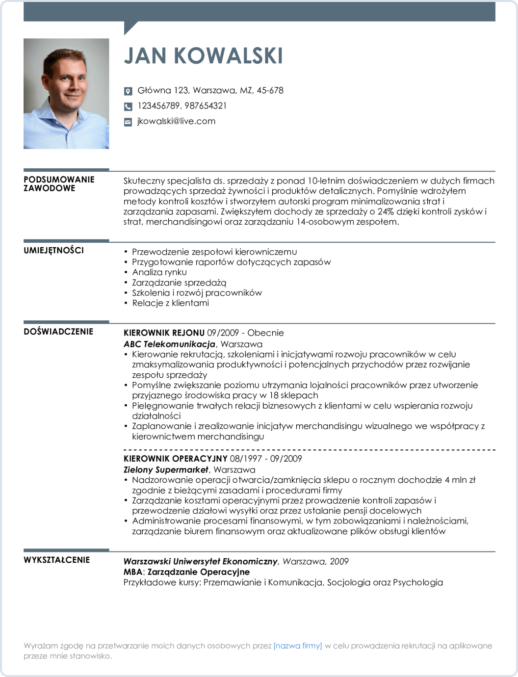Kreator Cv Online Stworz I Pobierz Cv W 5 Minut Pdf Doc