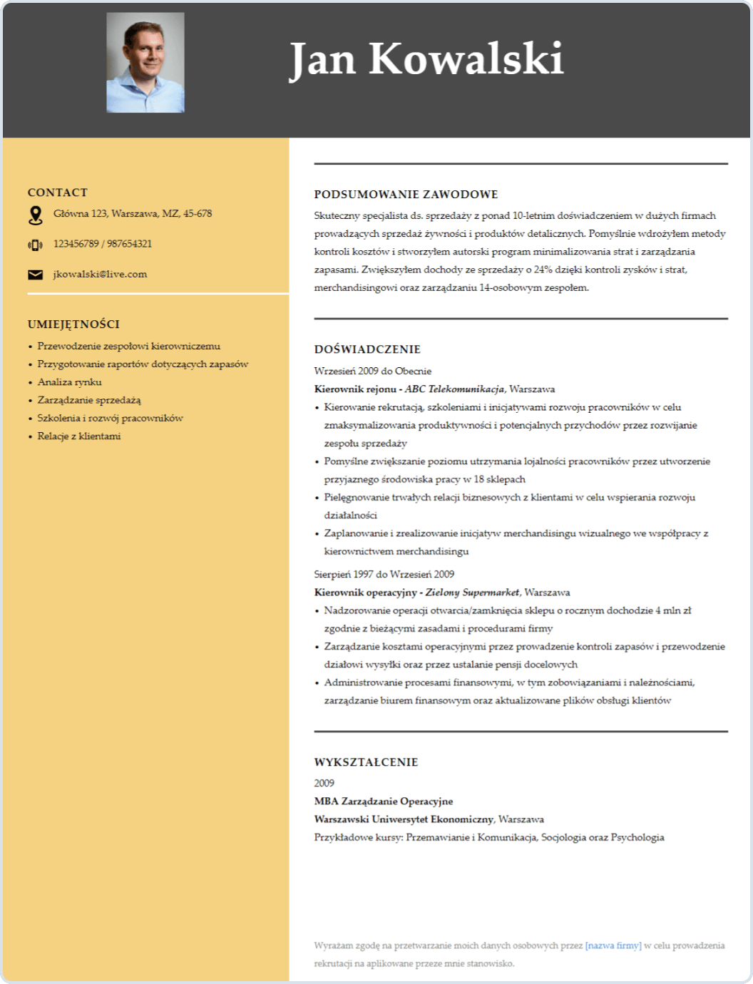 Kreator Cv Online Stworz I Pobierz Cv W 5 Minut Pdf Doc