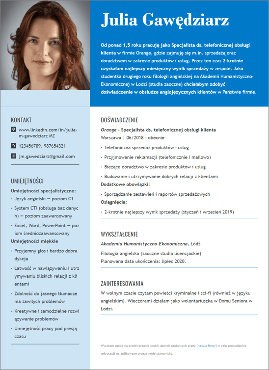 cv template word