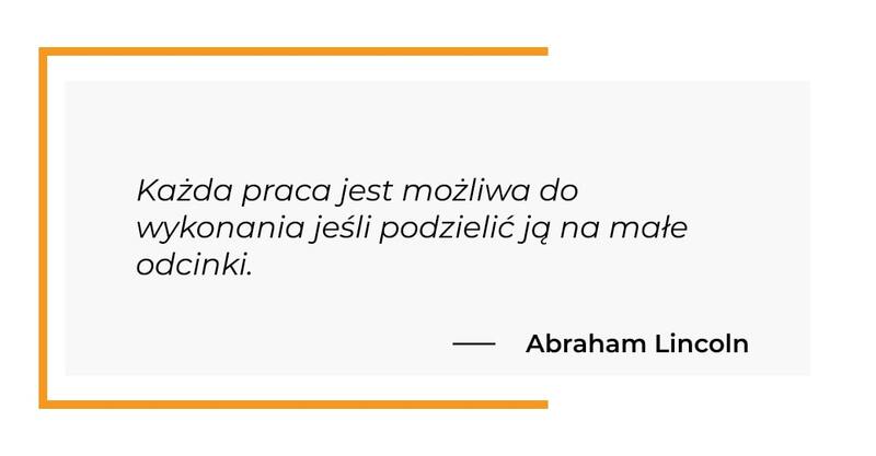 cytat motywacyjny - Abraham Lincoln