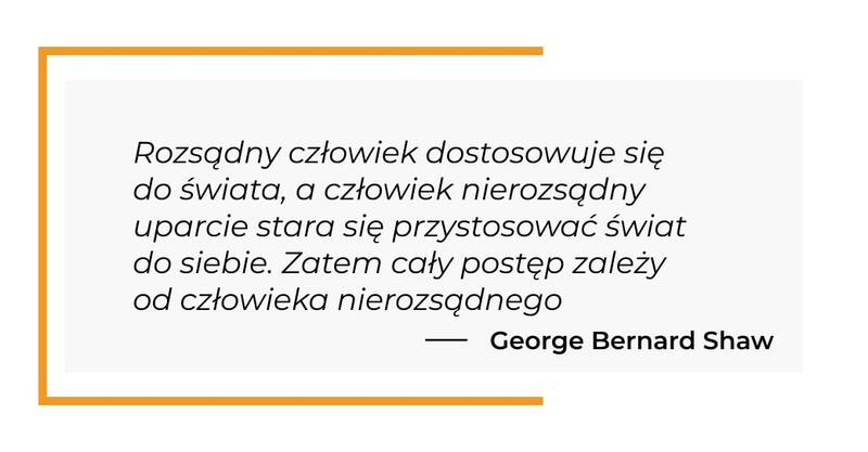cytat motywacyjny - George Bernard Shaw