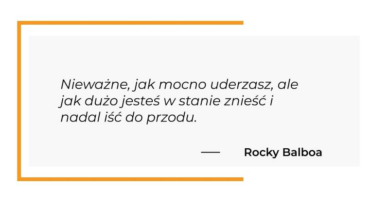 cytat motywacyjny - Rocky Balboa