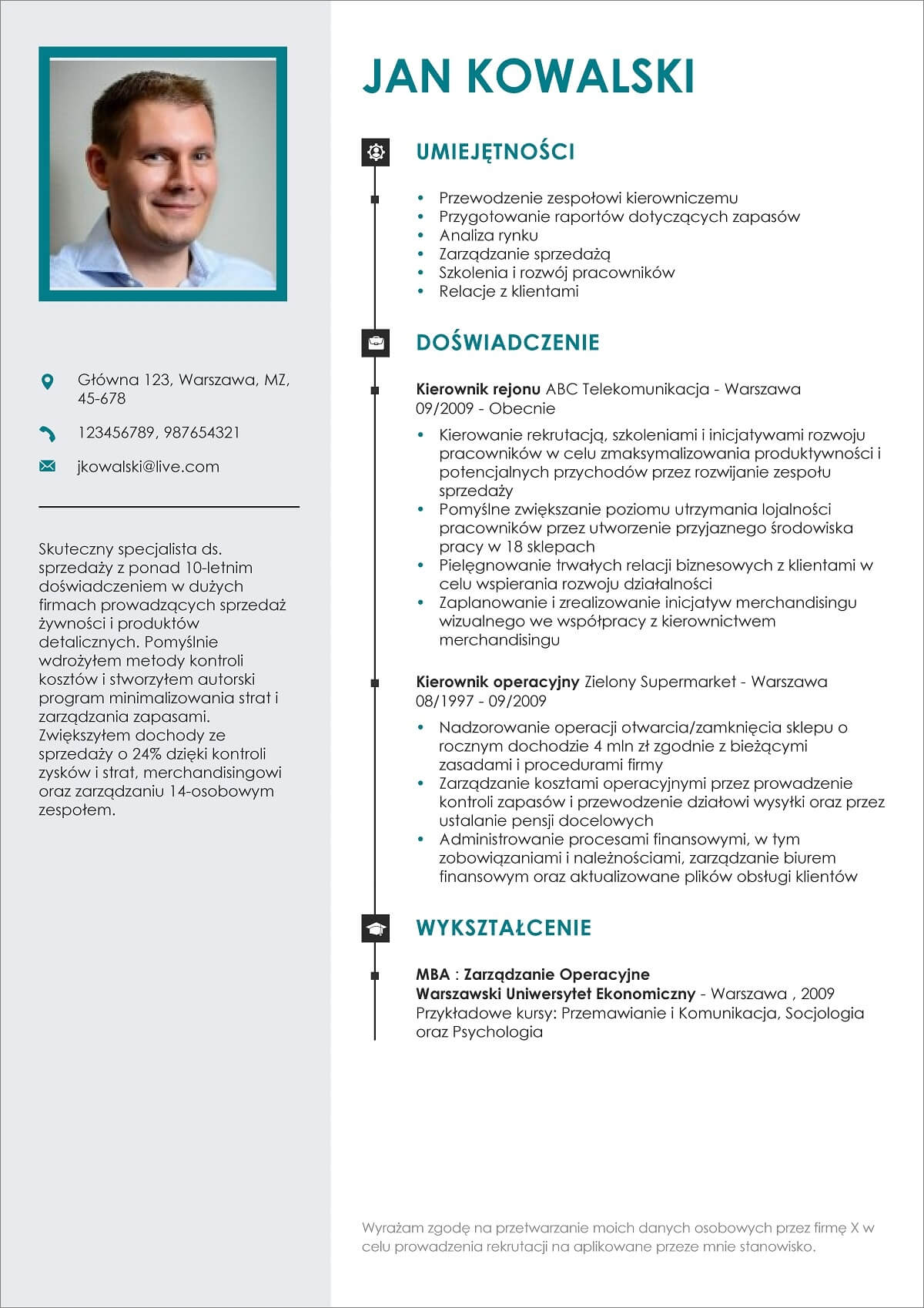 Darmowe Szablony CV Wzory Do Pobrania Za Darmo