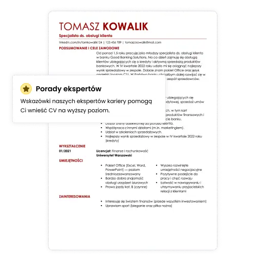 pisanie CV ze wskazówkami ekspertów