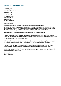 szablon listu motywacyjnego LiveCareer pomysłowy