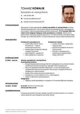 szablony cv klasyczne